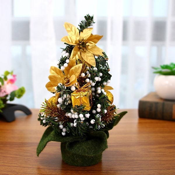 Miniatyr Juletre, 20CM Mini Juletre, Mini Kunstig