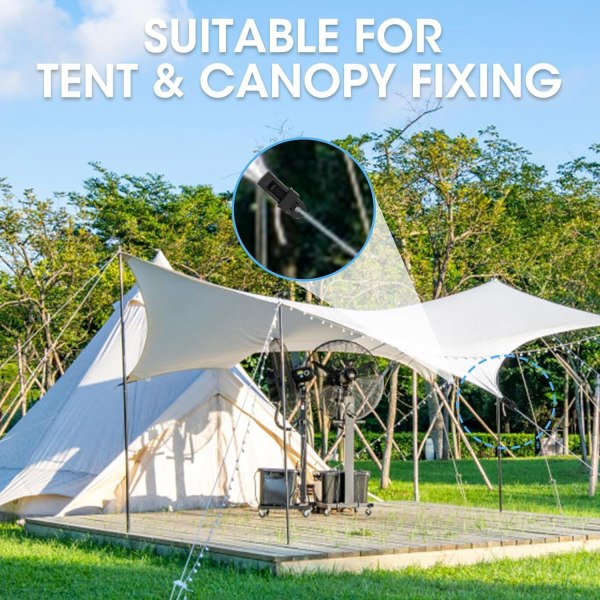12 kpl säädettävät telttakiinnikkeet, monikäyttöiset, raskaaseen käyttöön tarkoitetut suojapeitteet, tuulenpitävät telttaan, markiisi, suojapeite