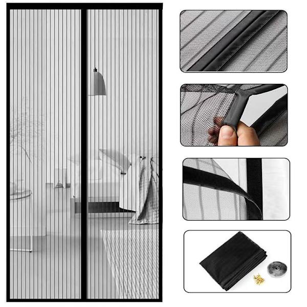 Insektnetdør, Magnet Fluenetdør, 1000x210 cm Anti Myggedør Mesh Fluenet Gardin Eas 100x210cm