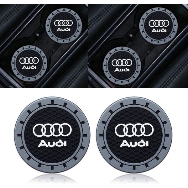 (2 stycken) Bilkopphållare underlägg för Audi A1 A3 RS3 A4 A5 A6 A7 RS7 A8 Q3