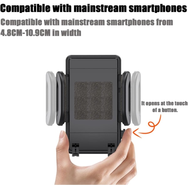 Telefonkoppholder, universalholder Juster vinkel Smarttelefonholder koppholder, 360° rotasjon koppholder