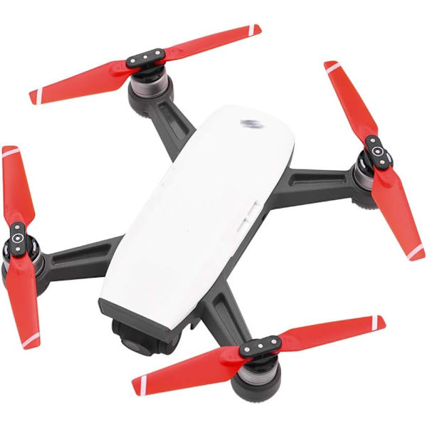 8 stk. propeller til DJI Spark Drone, 4730F Quick-Release foldepropeller til Spark, blå og rød