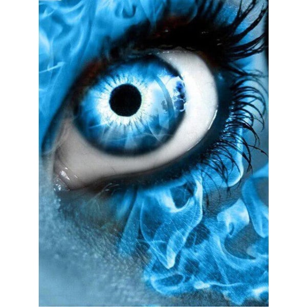 30 x 40 cm ,yeux bleus Diamond painting Broderie Diamant Peintu