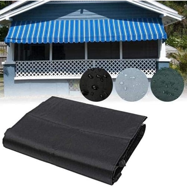 1 STK 5M svart hagemarkise, oppbevaringspose UV-beskyttelse - Støvbeskyttelse
