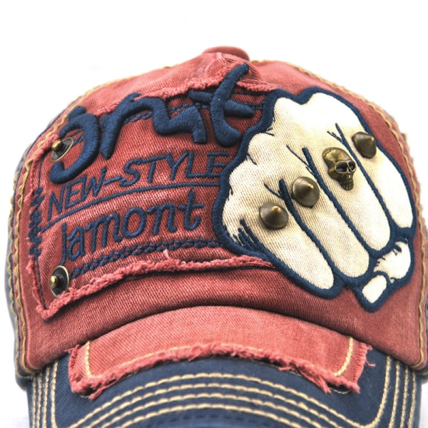 Fist Baseball Hat Menn og Kvinner Mote Brev Willow Nail Casual