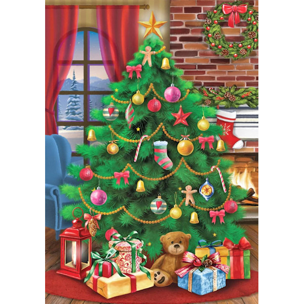 Jultema 5D diamantmålning 30x40cm (stil 27)
