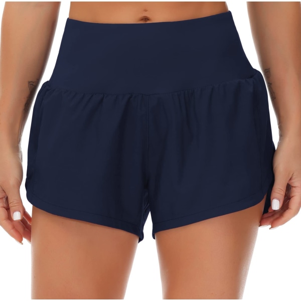 (L) Dame Quick Dry Løbeshorts med Lommer