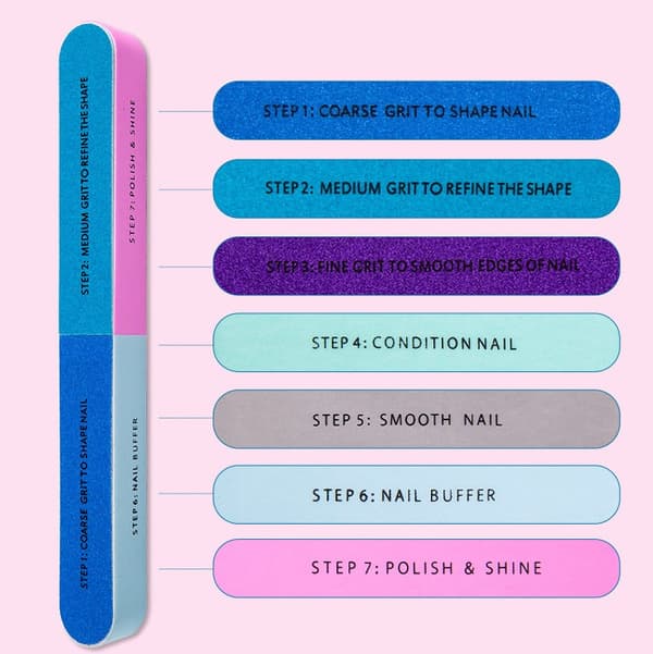 7 stk. Manicure-sæt, farve titanium døde hud saks, negle