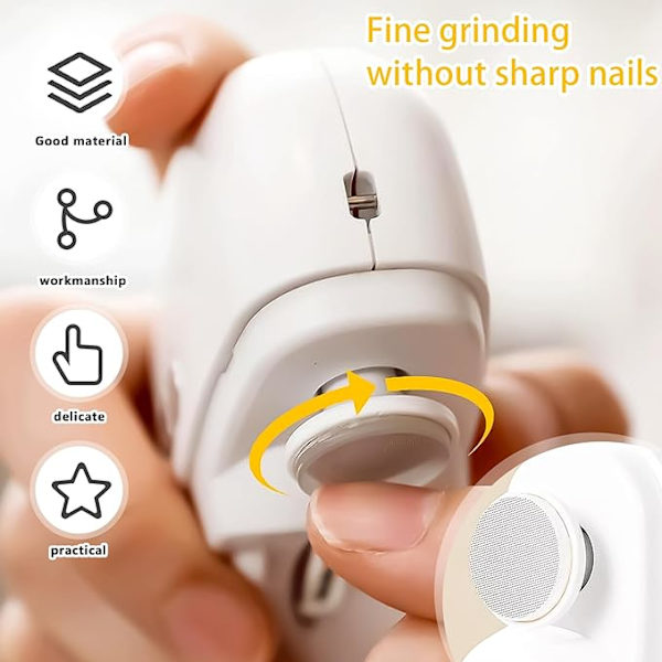 Elektrisk nagelklippare, elektrisk nagelklippare, USB, automatisk nagel