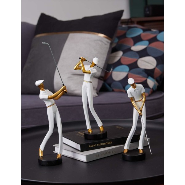 Amoy-Art Golfer Statyett Figur Dekoration Modern Int