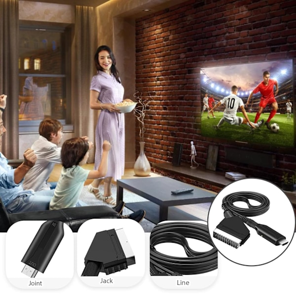 Scart-HDMI-kaapeli: All in One Scart-HDMI-muunnin, Scart to