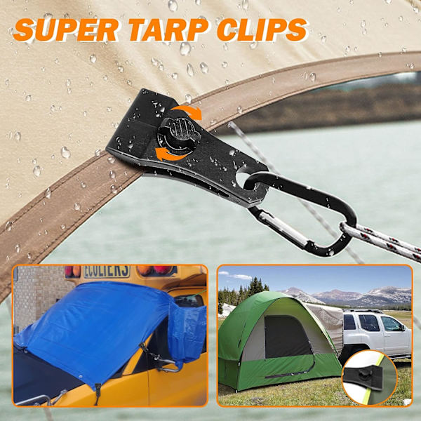 Store Tarp Klemmer Heavy Duty Låsegreb, 10 stk Heavy Du