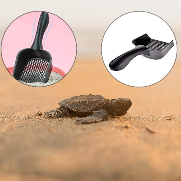 x Kattsandsskopa, Kattspade, Reptilskopa, Sand, Liten Sil för Terrarium, Städa Kattsand