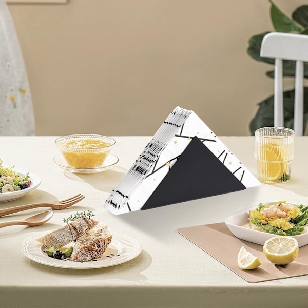 2 stk. Sorte Papirserviettholdere 304# Rustfrit Stål Servietdispenser Cocktail Serviet Holder til Køkkenbordplader Dinn