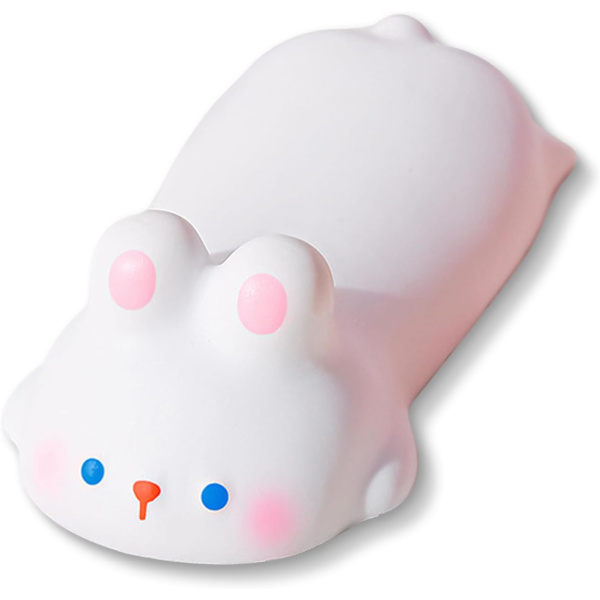 (Hvid Kanin) Sød Håndledsstøtte Mus til Skrivebord Ergonomisk Kawaii Kontorartikler Computer Bærbar