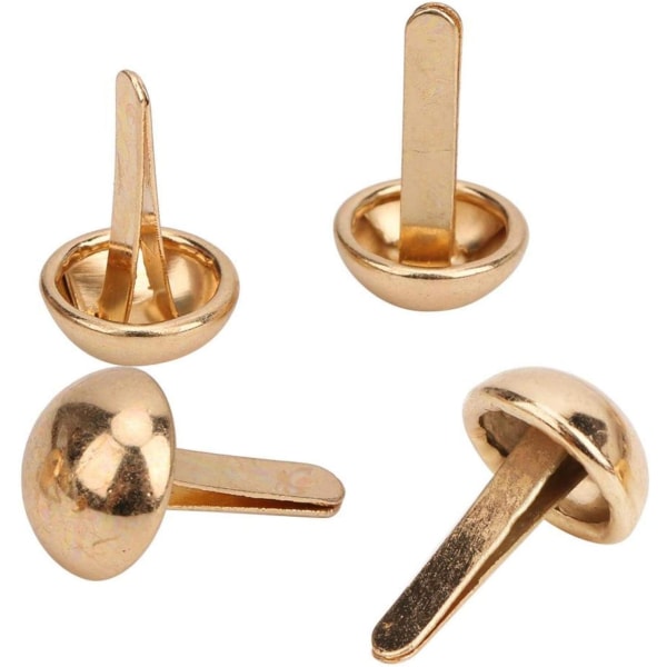 (12mm Guld) 100st Svamptäckstift, 10MM 12MM Zink-legering