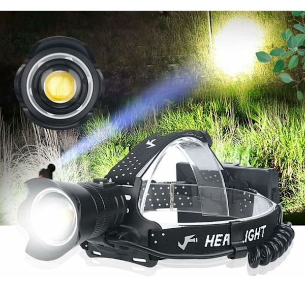Ladattava LED-otsalamppu - 15000 superkirkasta lumenia, XHP90.2 Zo