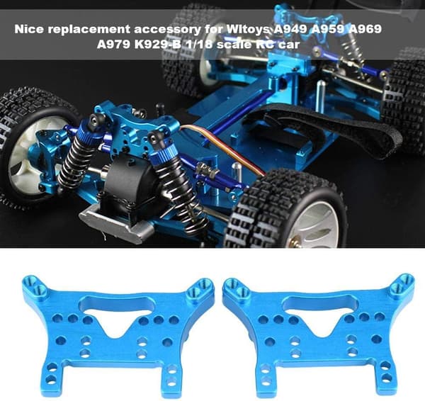 Front Støddæmper Tårn Metal Front Støddæmper Plade til Weili 1/18 Bil A959 A969 A979-B