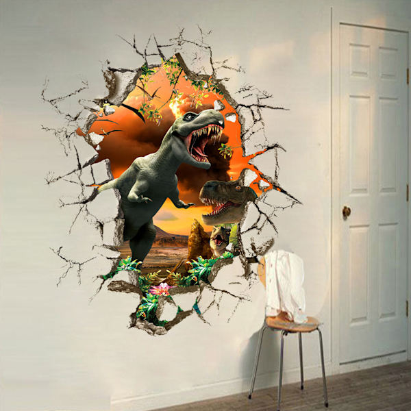 50x50cm Väggdekaler Vuxenrum - 3D-effekt Självhäftande