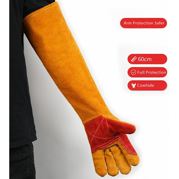 60cm bittresistente hansker for håndtering av dyr - Anti-bite W