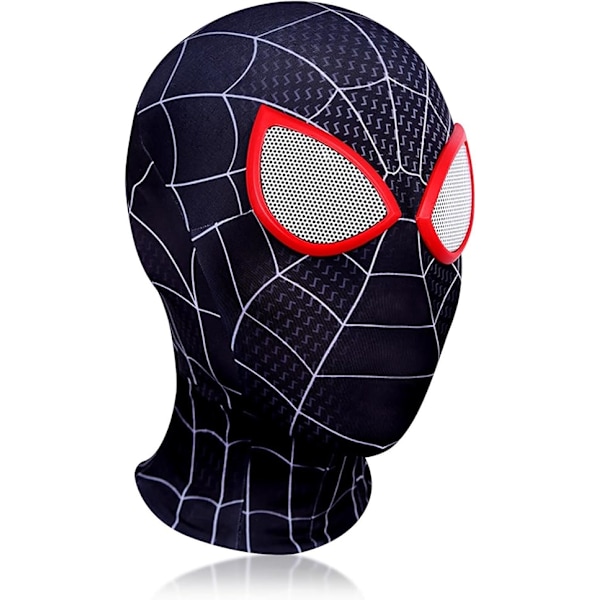 (Black) Spider Mask Superhero Mask Adult Mask Cosplay Costume Halloween Christmas Costume Props