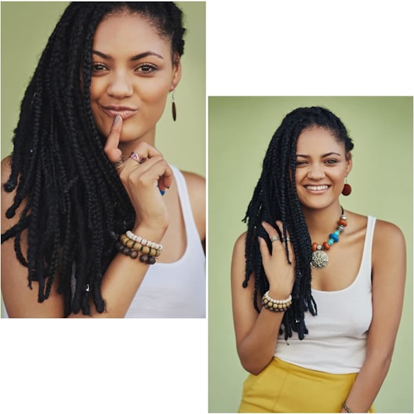 9 stycken låsnålverktyg Dreadlocks Hår låsverktyg för flätning för mikrohår extensions