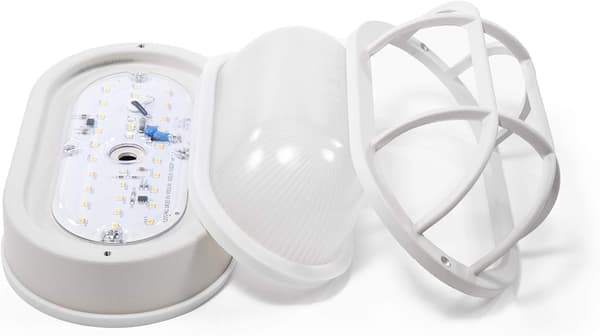 Utomhus 20 cm oval LED-skottljus, infälld montering för vägg