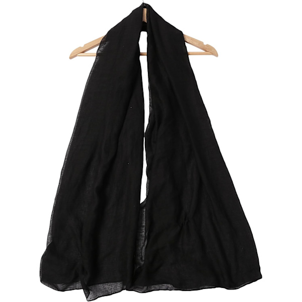 Dam Scarf i Bomull - Lätt, Mjuk, Solid Färg, Sjal