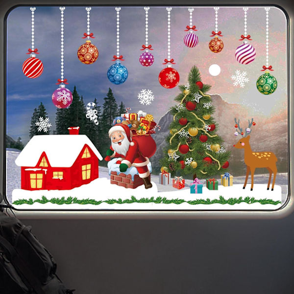 Jul Fönsterdekaler Statiska Jul Fönsterdekaler Dekorationer,