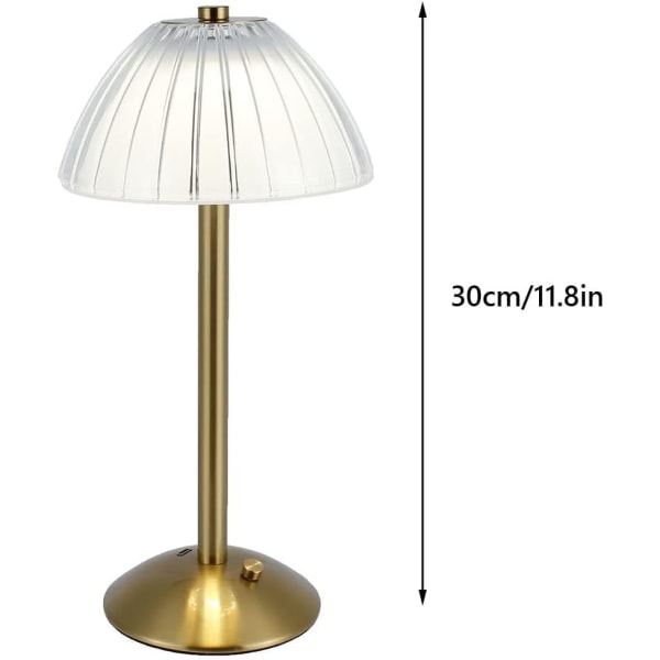 Trådlös LED-bordslampa, med batteri, Dimbar LED-bordslampa - Sänglampa för vardagsrum, Bedro