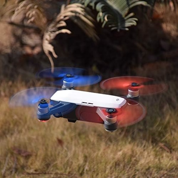 8 kpl potkureita DJI Spark -lennokille, 4730F pikalukittavat taittuvat potkurit Sparkille, sininen ja punainen