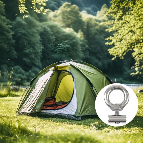 4 stk. Markise Stopper i Rustfrit Stål, RV Tilbehør, Camping Markise Stopper Sæt - Rørskinne Tilbehør til Campingvogn, M