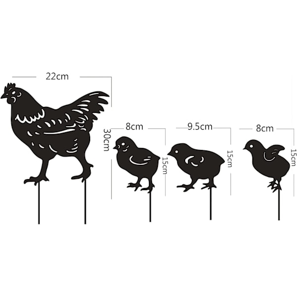 Deco Jardin Exterieur Metal, Poulet Yard Art Jardin Statues Mét