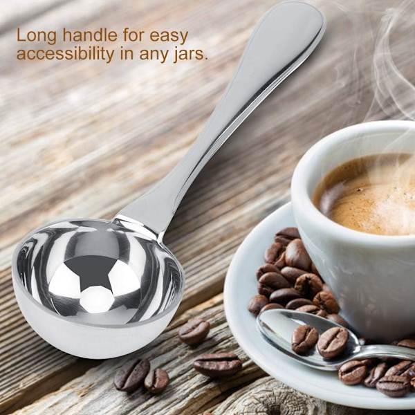 Rustfrit stål kaffeskeer, 15 ml rustfrit stål kaffemåleske, rustfrit stål måleske