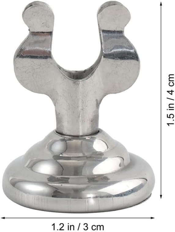 st Silver Rostfritt Stål U-formade Spiral Bordsnummerhållare för Bröllopsfester, Elegant Kort- och Menyhållare