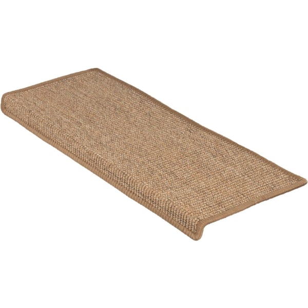 Sisal trappstegmattor inomhus 1 st eckig (kork, med läpp 65 x 24 c