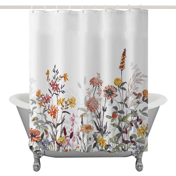 Dusjforheng Anti Mugg Vanntett Polyester Stoff Vaskbar Fl