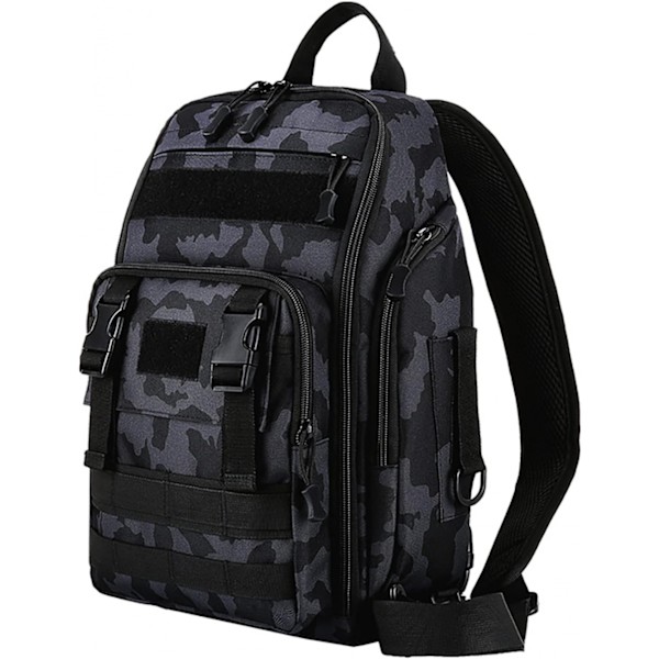 Vandtæt og holdbar tre-skulderrem enkelt og dobbelt-skulder dobbelt-formål lokkemad Camouflage Black