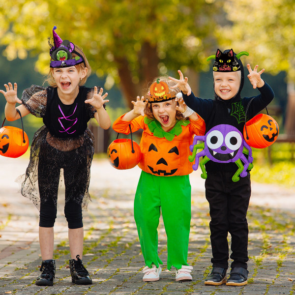 24 stykker Halloween festhatte Papir Halloween dekorationer Pumpki