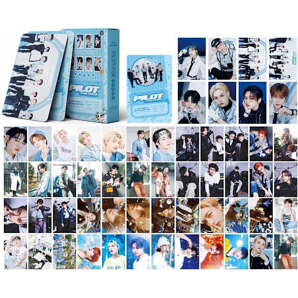 Kpop Stray Kids fotokort 55 st Stray Kids Lomo-kort Stray Kids 3:e FANMÖTE PILOT FÖR 5STAR al