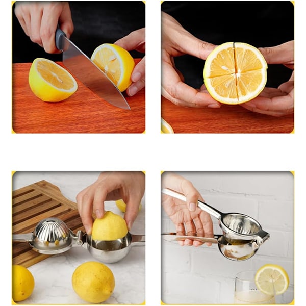Manuel Citronpresser, Manuel Citruspresser, Manuel Citruspresser i 304 Rustfrit Stål, Antikorrosion, til Citron, Appelsin