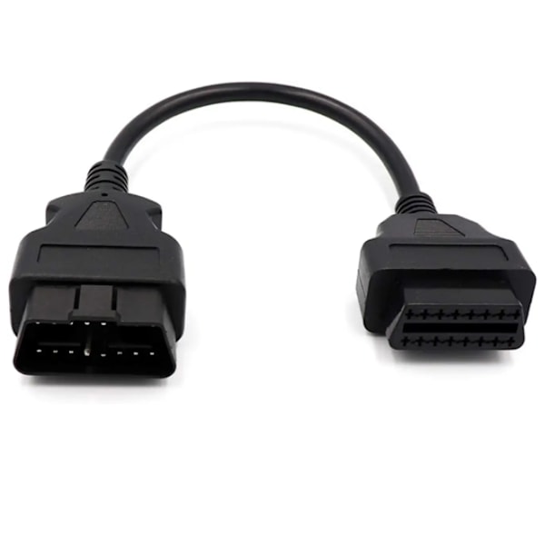 OBD2 OBD II 16-nastainen uros-naaraskaapeli auton diagnostiikkaan A