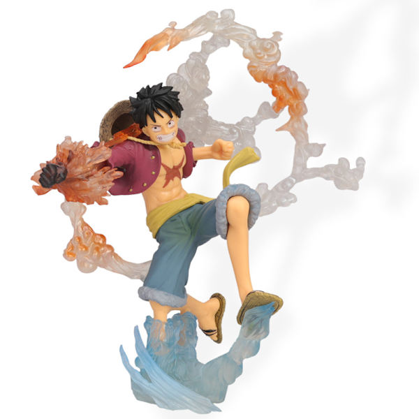 Anime Monkey D. Luffy Actionfigur Anime Monkey D. Luffy PVC 17,5 cm Skrivbordsleksak Samlarobjekt