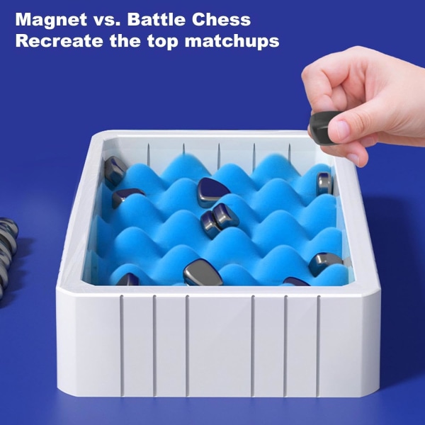 Magneettinen set - Set magneettisella vaikutuksella - Koulutuksellinen tammipeli, kannettava shakkiosa