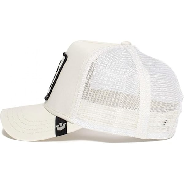 Panther Solbeskyttelses Mesh Broderi Baseball Cap, Trucker Hat, Mesh Baseball Cap White