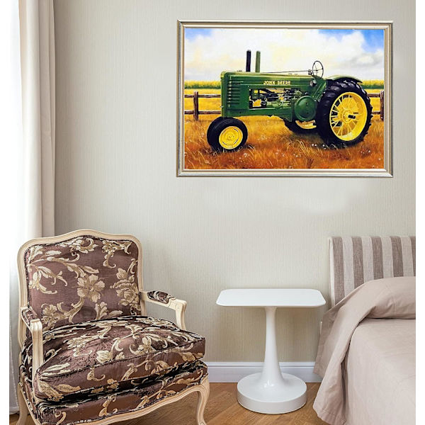 MH-(30x40cm)Traktorin maalaismaisema 5D timanttimaalaussarja aikuisille
