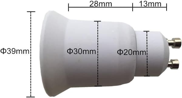 PCS GU10 - E27 -sovitin, LED-lampun kanta GU10 - E26 -lampunpidinmuunnin