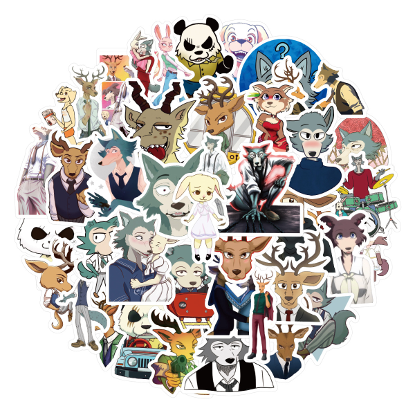 50 animerede klistermærker (80'er stil)
