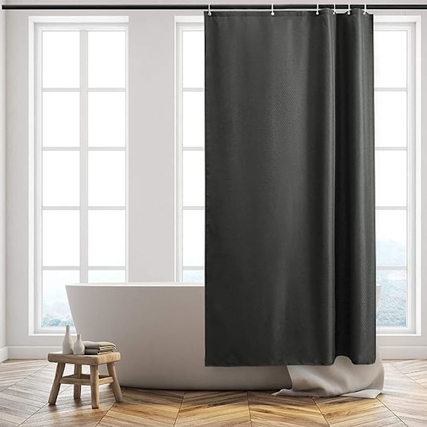 12 Kroge 180x180cm, Anti-Muld Bruseskærm i Tekstil