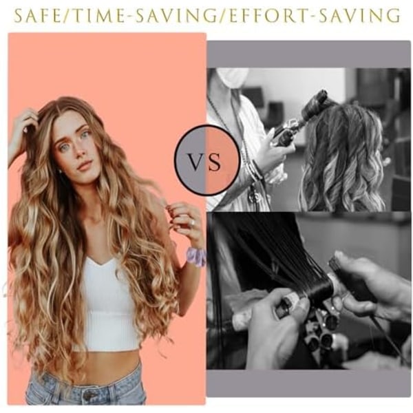 Värmefri Curling Scrunchie, Värmefri Huvudbandscurlers Värmefri Hårcurlers Stavar att Sova i Övernattning Mjuk Sova Scrunchie
